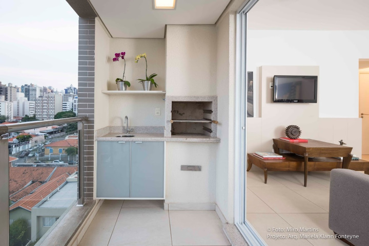 Projeto - Residencial - Cambuí RS - Interiores - Varanda e Sala de TV