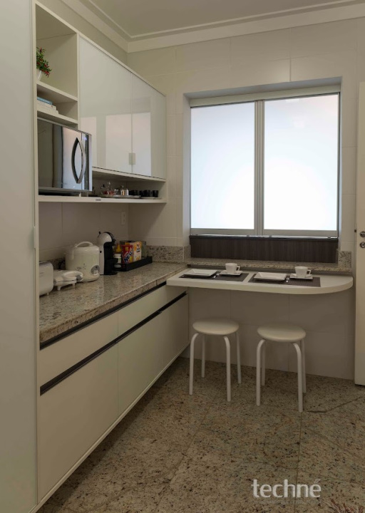 Projeto - Residencial - Mansões de Santo Antônio - Interiores - Cozinha Integrada F