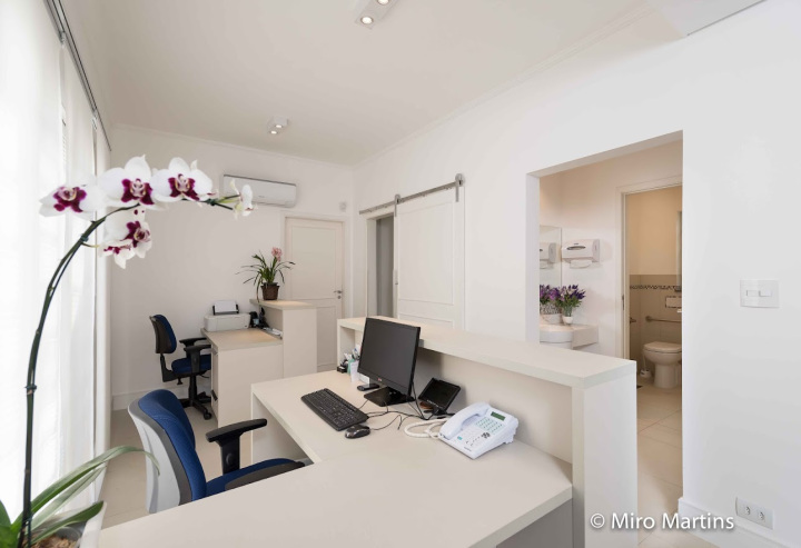 Projeto - Comercial - Clínica Capelatto - Arquitetura e Interiores - Recepção H