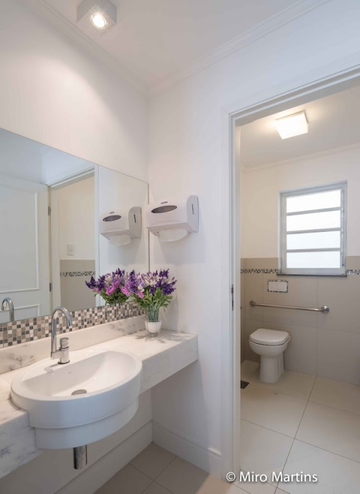 Projeto - Comercial - Clínica Capelatto - Arquitetura e Interiores - Lavabo