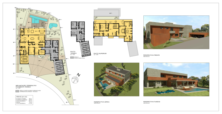 Projeto - Residencial - Pedra Alta - Arquitetura - Completo