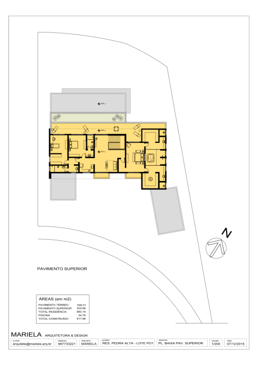 Projeto - Residencial - Pedra Alta - Arquitetura -Superior 1