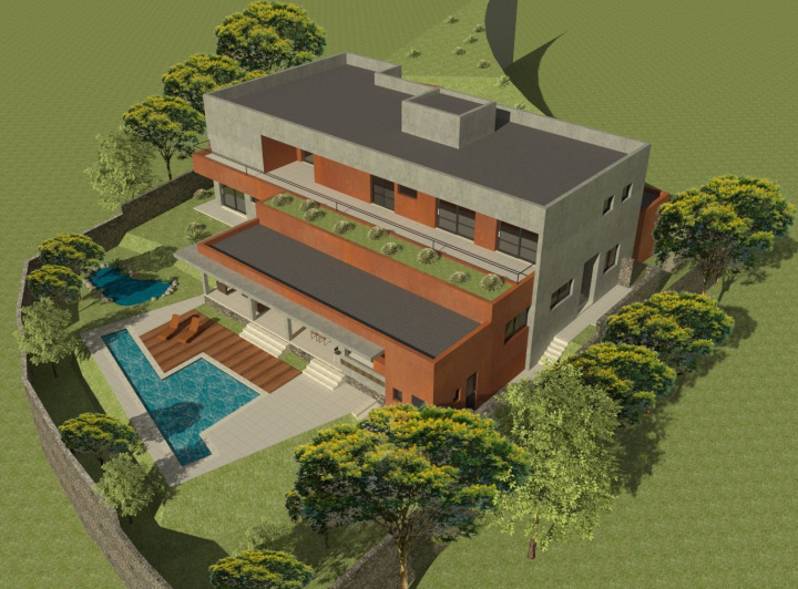 Projeto - Residencial - Pedra Alta - Arquitetura - Vista Superior