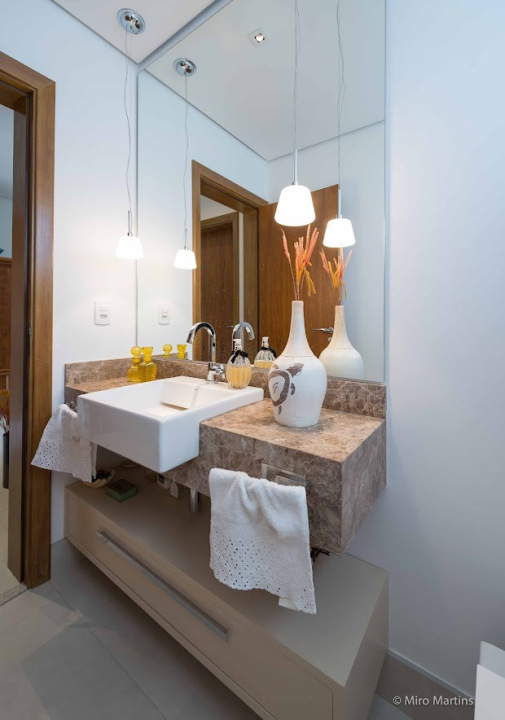 Projeto - Residencial - Dom Pedro CR - Arquitetura e Interiores - Lavabo