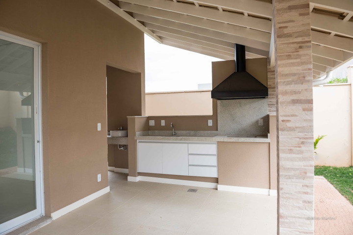 Projeto - Residencial - Parque dos Alecrins - Arquitetura - Varanda e Churrasqueira