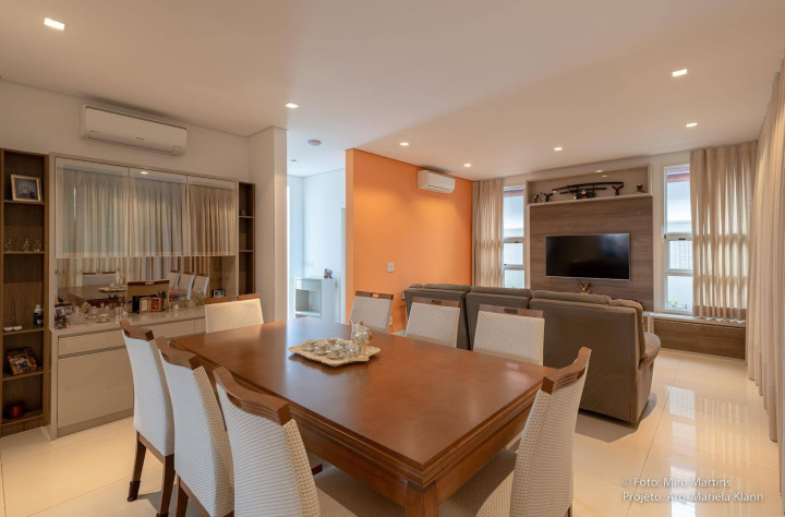 Projeto - Residencial - Barão do Café - Arquitetura e Interiores - Salas de Jantar e TV B