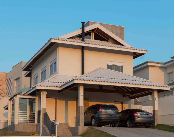 Projeto - Residencial - Parque das Quaresmeiras - Arquitetura e Interiores - Fachada A