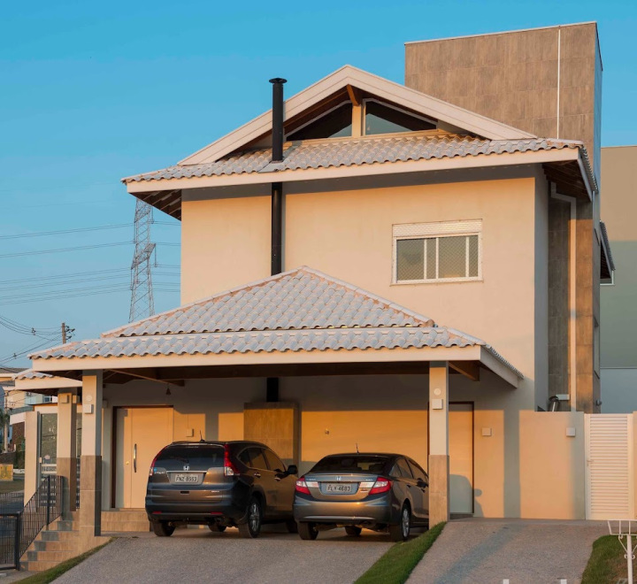 Projeto - Residencial - Parque das Quaresmeiras - Arquitetura e Interiores - Fachada B
