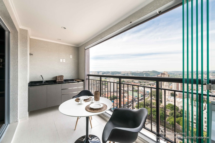 Projeto - Residencial - Studio Jundiaí Cinza- Interiores - Varanda B
