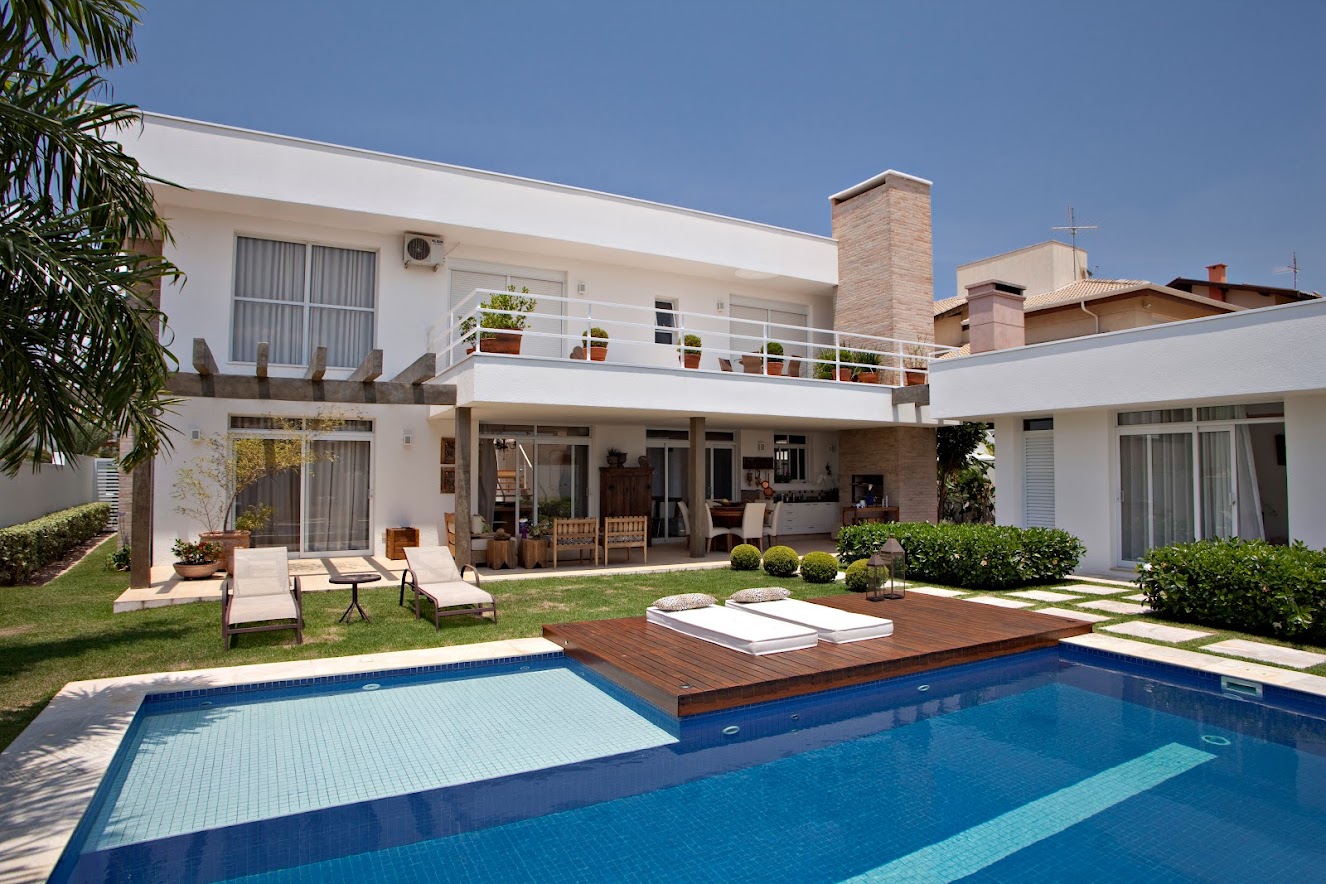 Projeto - Residencial - Barão Geraldo - Arquitetura e Interiores - Fachada e Piscina